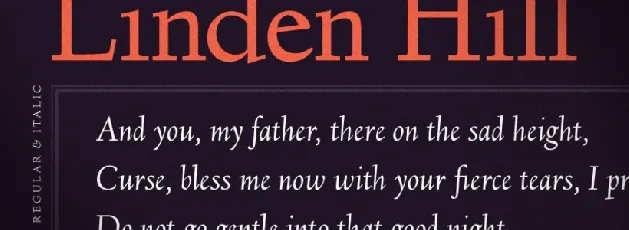 Linden Hill font