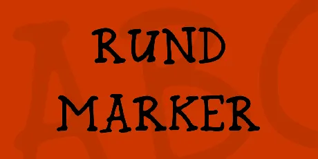 Rund Marker font