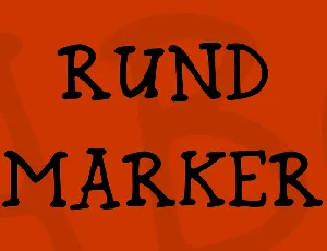 Rund Marker font