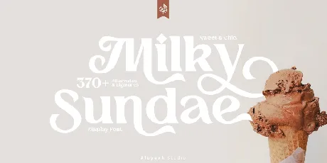 Milky Sundae font