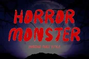 Horror Monster font