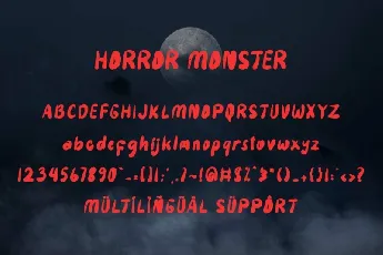 Horror Monster font