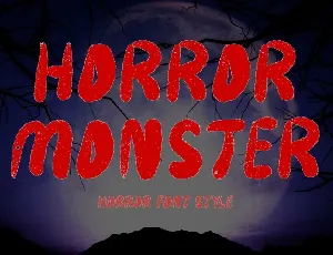 Horror Monster font