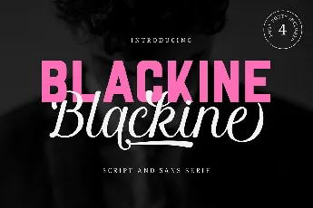 Blackine font