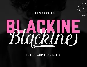 Blackine font