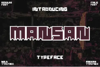 Mansan font