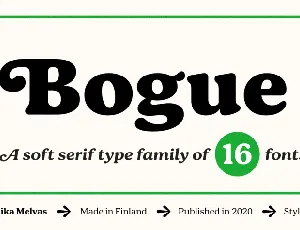 Bogue Family font