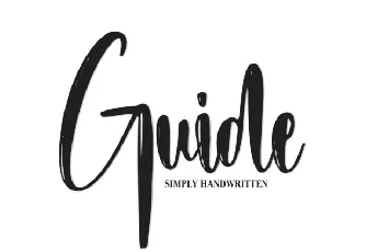 Guide Script font