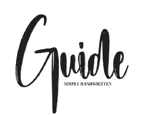 Guide Script font