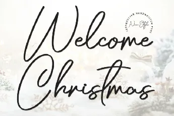 Welcome Christmas Typeface font