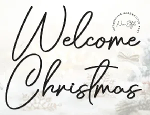 Welcome Christmas Typeface font