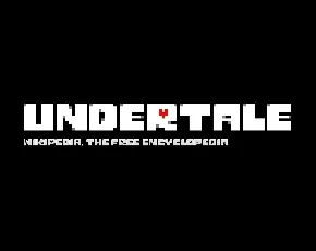 Undertale Logo font