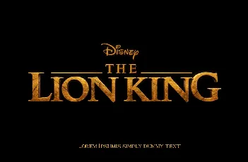 The Lion King font