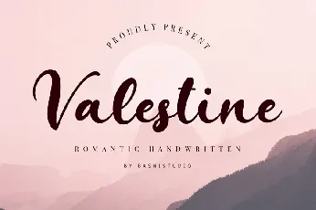 Valestine font