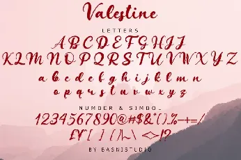 Valestine font