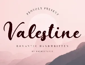 Valestine font