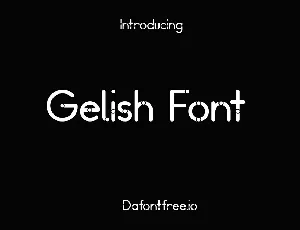 Gelish font