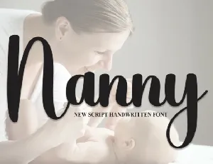 Nanny Script font