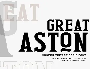 Great Aston font