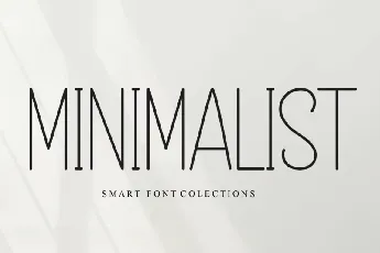 Minimalist Display Typeface font