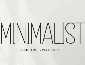 Minimalist Display Typeface font