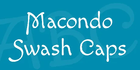 Macondo Swash Caps font