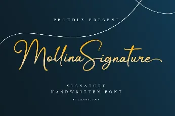 Mollina Signature font