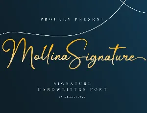 Mollina Signature font