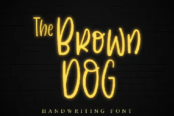 The Brown Dog font