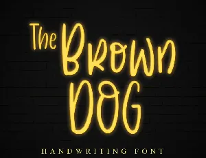 The Brown Dog font