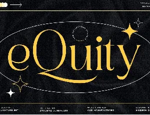 EQuity font