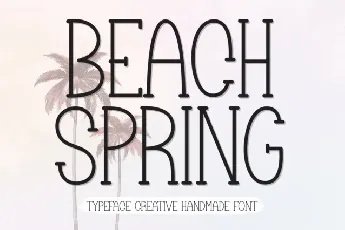 Beach Spring Display font