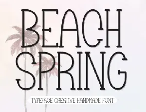 Beach Spring Display font