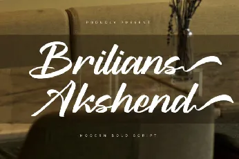 Brilians Akshend font