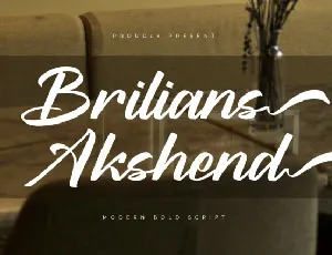 Brilians Akshend font