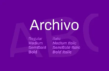 Archivo font