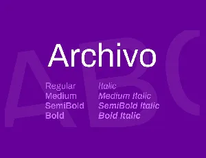 Archivo font