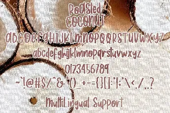 Roasted Coconut Handwritten font