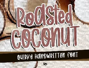 Roasted Coconut Handwritten font