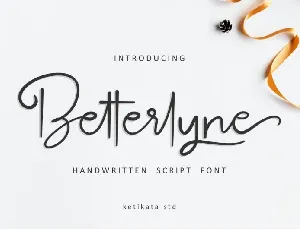 Betterlyne Script font