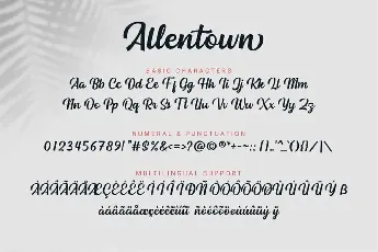 Allentown font