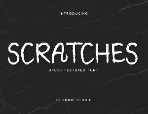 Scratches Demo font