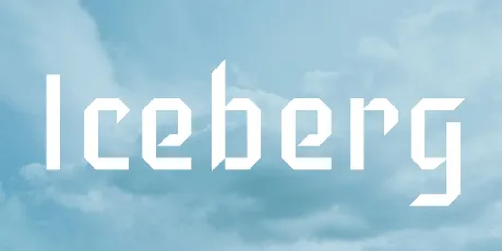 Iceberg font