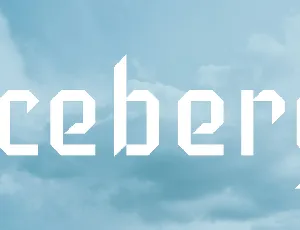 Iceberg font