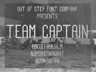 Team Captain font