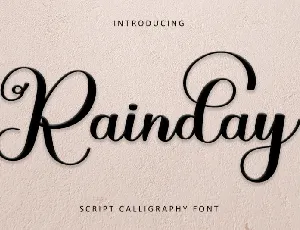 Rainday font