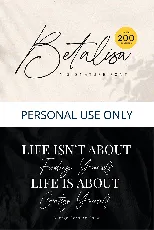 Betalisa Typeface font