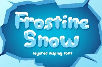 Frostine Snow Display font