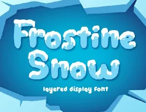 Frostine Snow Display font
