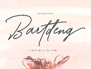 Bartdeng Handwritten font